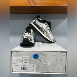 JESSICA RICH NIB Clear Transparent Sneakers SIZE 37 W/ Dust Bag SEE DESCRIPTION